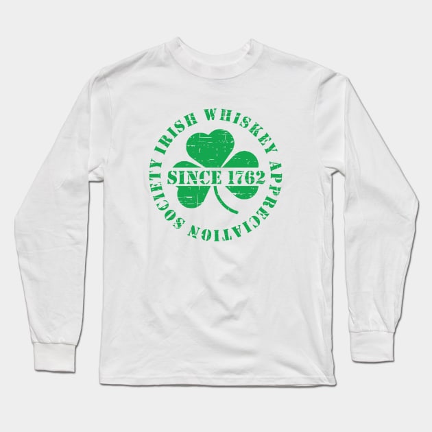 Irish Whiskey Drinking Club Long Sleeve T-Shirt by Yule